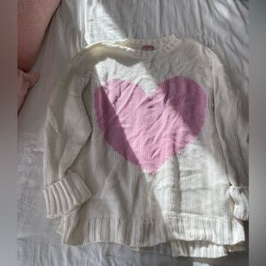 Show Me Your Mumu Heart Sweater—oversized fit